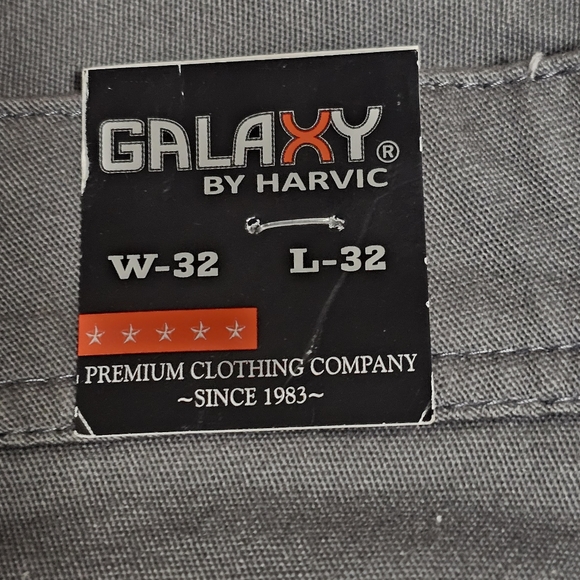 GALAXY by HARVIC Men's Super Stretch Slim Fit Chino Pants Dk Gray 32W 32L - Picture 4 of 10